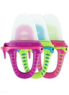 teetherpop teetherpop Teething Toys for Babies, Fillable, Freezable Baby Teethers, Fill with Breastmilk, Purees, Water, Smoothies, Juice & More (3 Pack)  - Image 1