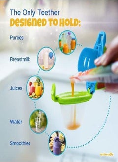 teetherpop teetherpop Teething Toys for Babies, Fillable, Freezable Baby Teethers, Fill with Breastmilk, Purees, Water, Smoothies, Juice & More (3 Pack)  - Image 3