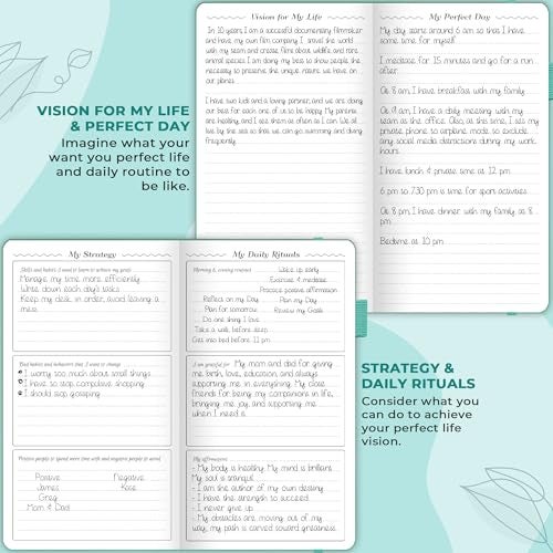 GoGirl Planner and Organizer for Women – Pocket Weekly Planner, Goals Journal & Agenda for Time Management & Productivity. Undated (Turquoise) - Image 5