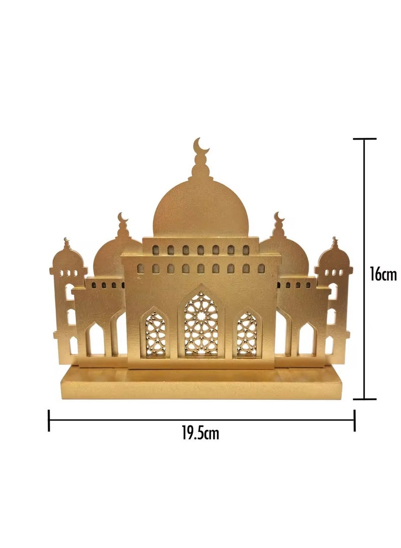 ديكور منزلي خشبي للمسجد الذهبي لشهر رمضان - Image 5