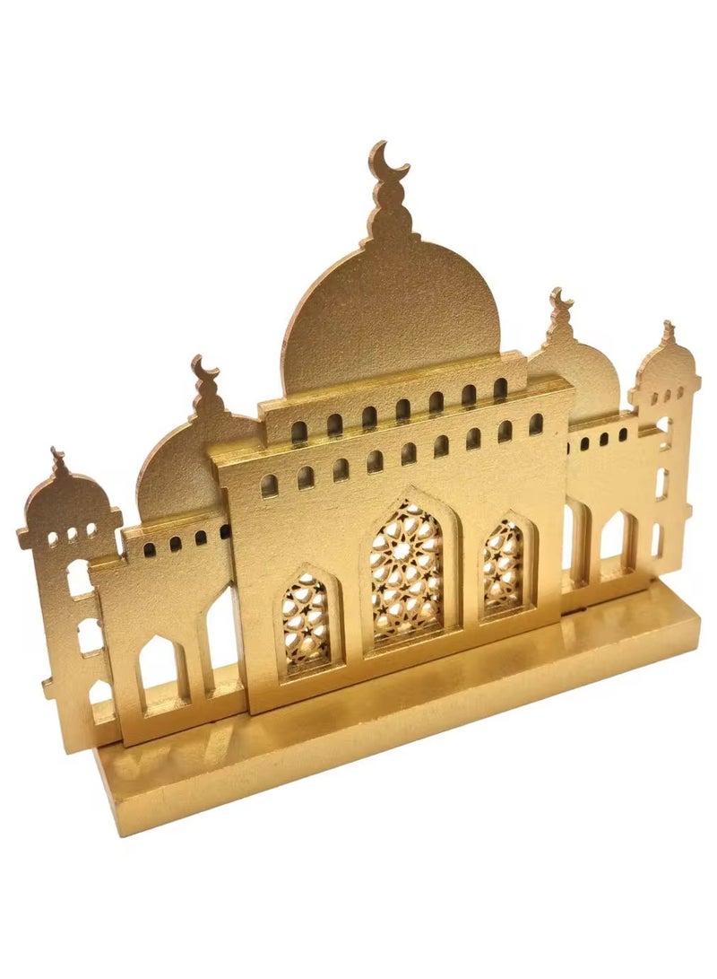 ديكور منزلي خشبي للمسجد الذهبي لشهر رمضان - Image 3