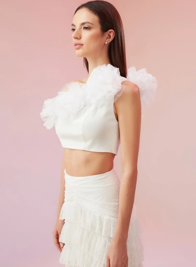 trendyol Applique Detail Top