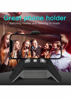 Y&D Peafowl Wireless Bluetooth Speaker with Bracket 5.0 Smart Portable IPX6 Waterproof 5000mah Battery 30H Play Time USB Charging Interface Support iPhone iPad Black  - Image 4