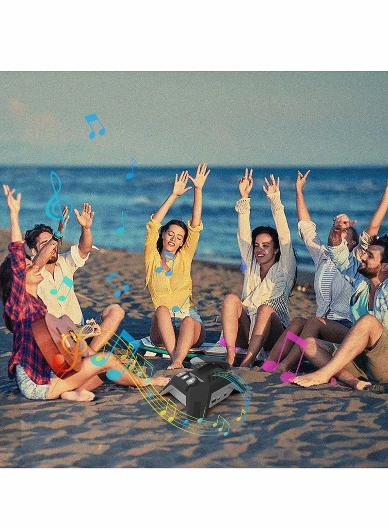 Y&D - Peafowl Wireless Bluetooth Speaker with Bracket 5.0 Smart Portable IPX6 Waterproof 5000mah Battery 30H Play Time USB Charging Interface Support iPhone iPad Black - Image 1