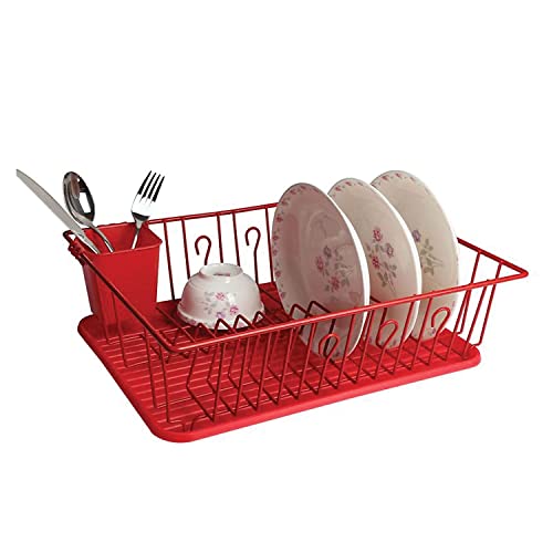 Megachef Mega Chef 17 12inch Dish Rack Red 93596407M
