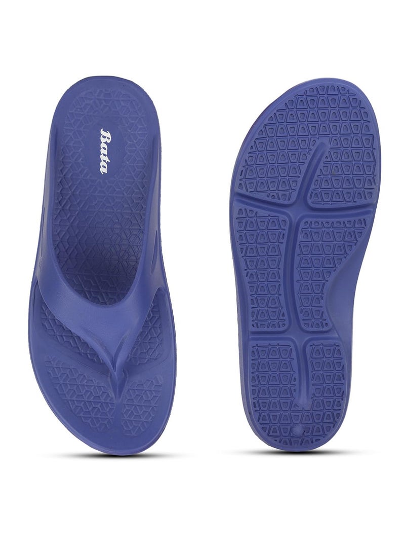 Bata 8719 NOAH E Men's Blue Casual Thong Slip-On Slippers – Comfortable & Stylish Footwear UK Size- 8 - Image 4
