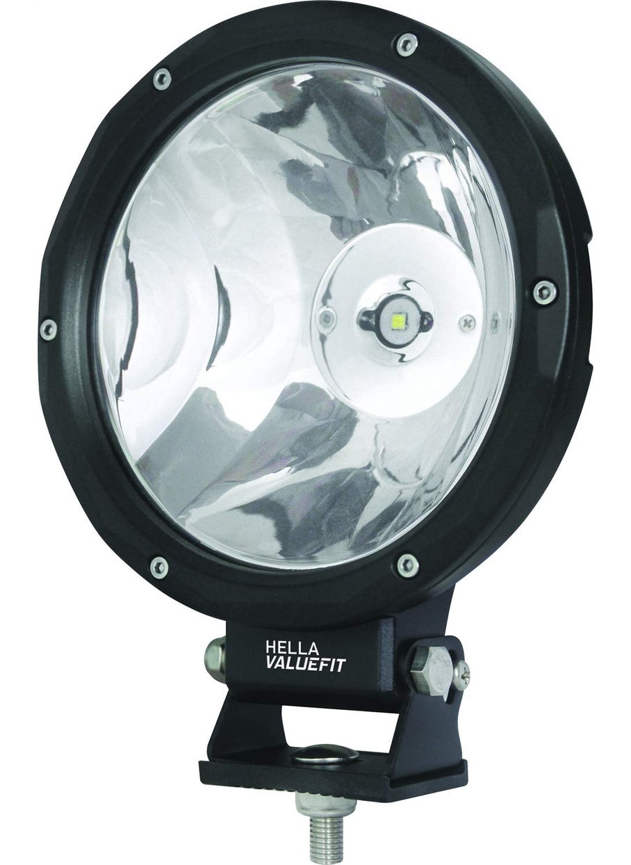 HELLA Hella 357200001 ValueFit 7" Driving Beam Light,Black & Silver  - Image 1