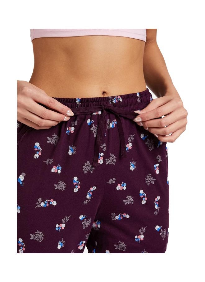 JOCKEY Jockey RX09 Women Micro Modal Cotton Relaxed Fit Printed Pyjama with Lace Trim on Pockets  - Image 4