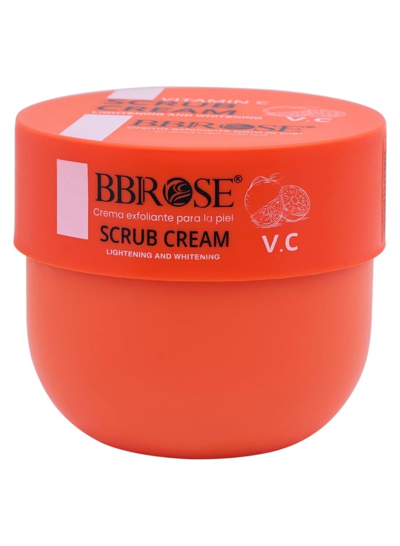 Vitamin C Scrub Cream (300ml) | Skin Lightening & Whitening | Deep Exfoliation for Radiant & Even Skin Tone | Removes Dead Skin & Boosts Glow