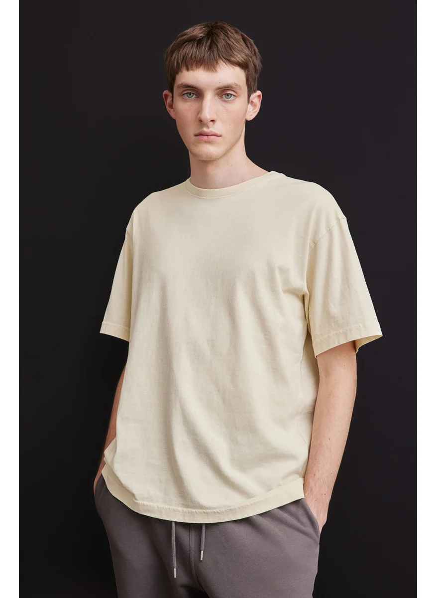 اتش اند ام Loose Fit Washed-Look T-Shirt