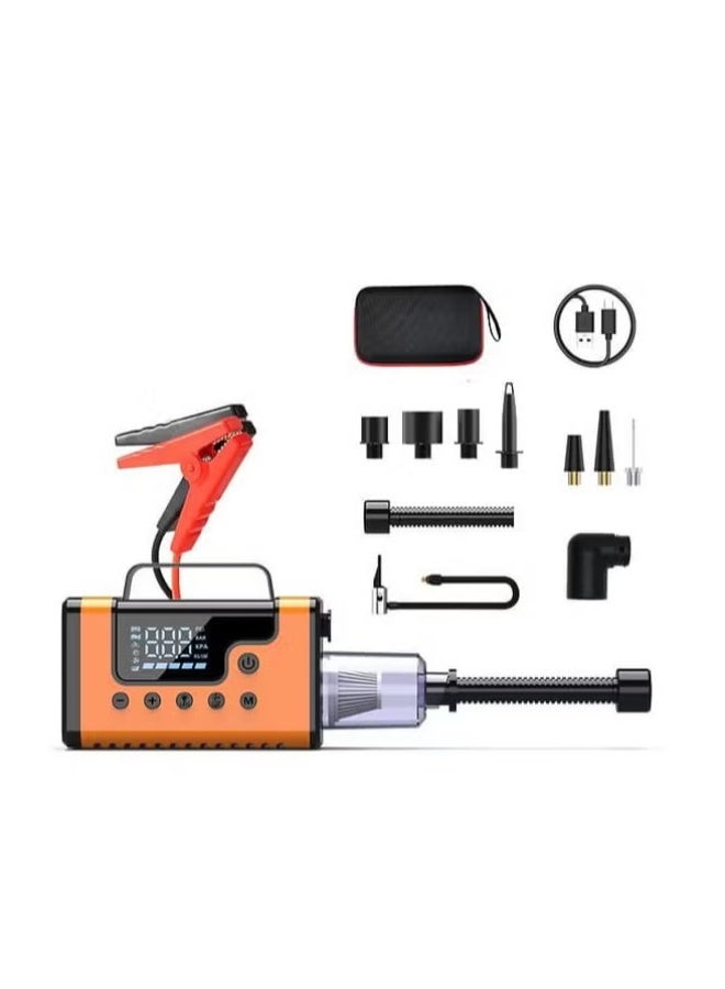 BlueFire Portable car jump starter 3000A with Air Compressor & Power Bank  – Heavy Duty Battery Booster for Car, SUV & Truck | 150 PSI Air Pump, LED SOS Light, Built-in Vacuum | Multifunction Emergency Jump Starter Kit 12V Lithium | USB/Type-C Fast Charging | Multifunction Jump Starter - Image 1