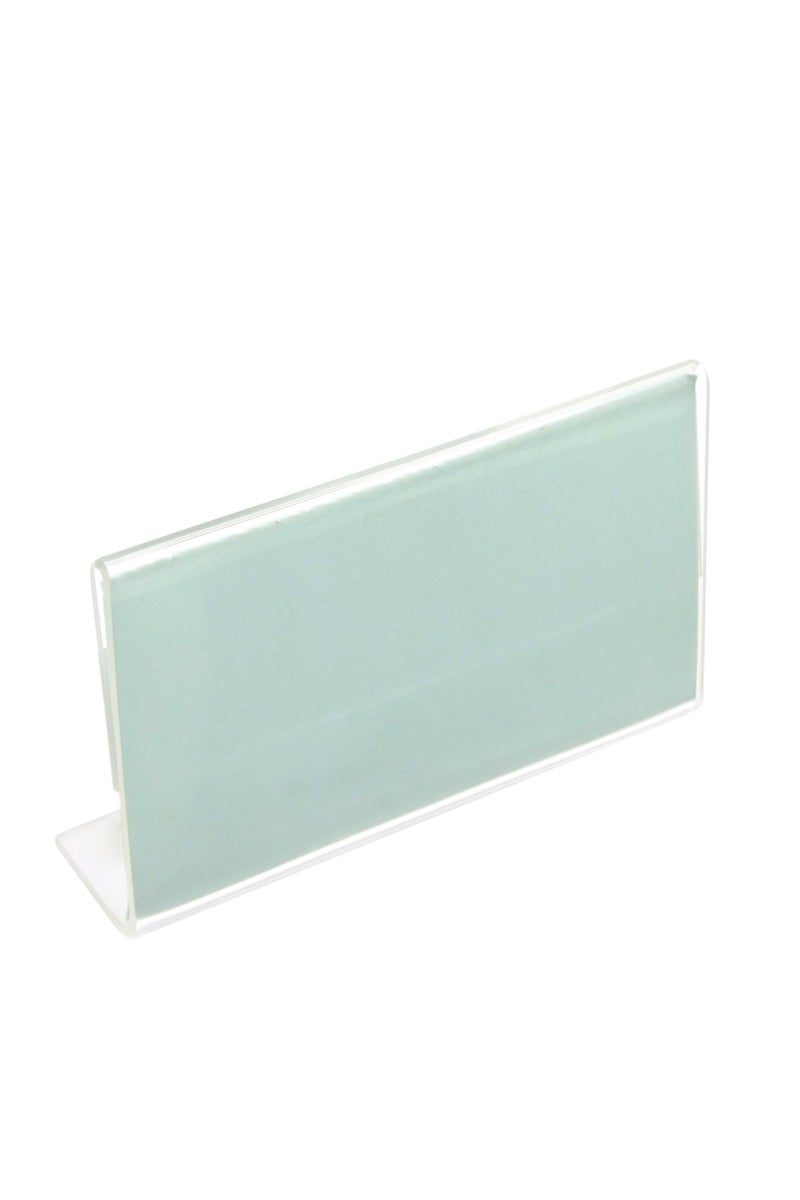 Name Holder 4 X 2.3 in Table Top Acrylic Clear