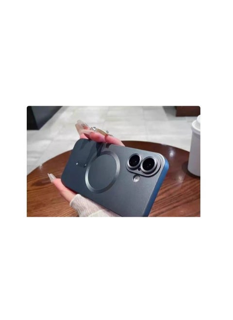 Phone Case for iPhone 14 pro Magnetic Case [Adaptation with Magsafe] Matte Luxury Soft Metallic Luster Design for iPhone 14 pro  with Camera Protector-Grey