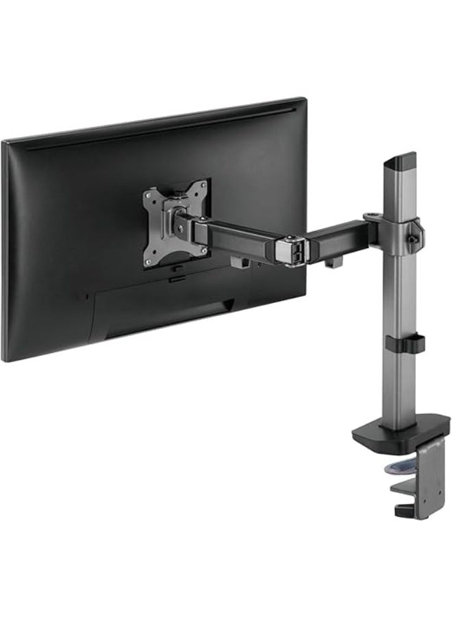 Desktop monitor stand arm for 13-27 inch monitors – clip-on mounting base – for desk organization and space saving - Image 5