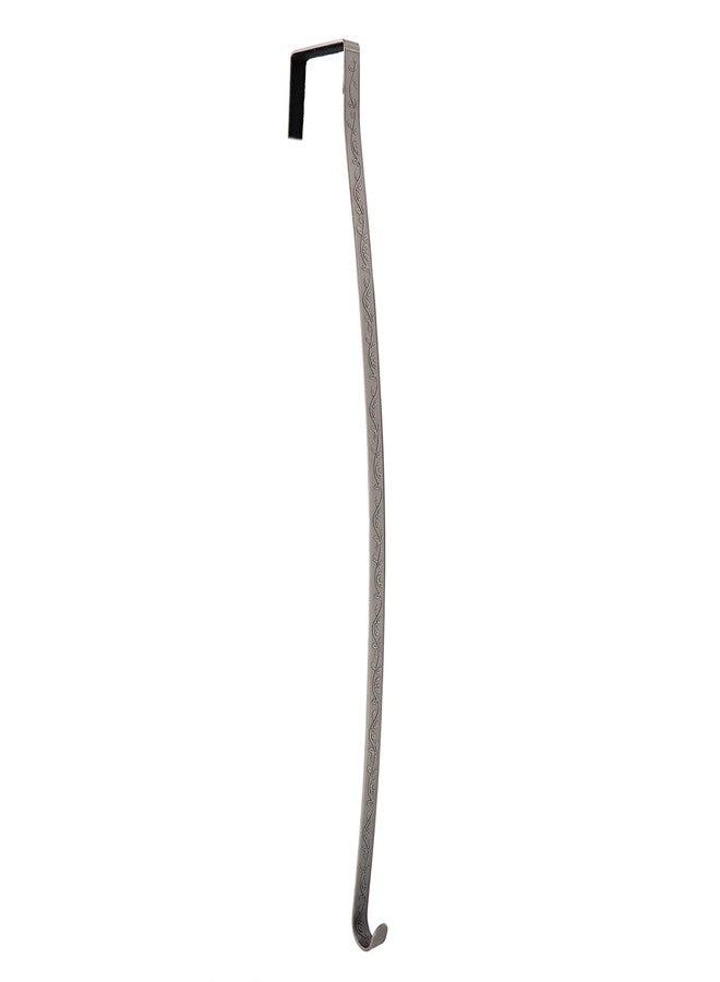 Haute Decor Premium Holly Embossed HighProfile Wreath Hanger - Pewter Holly - Image 1