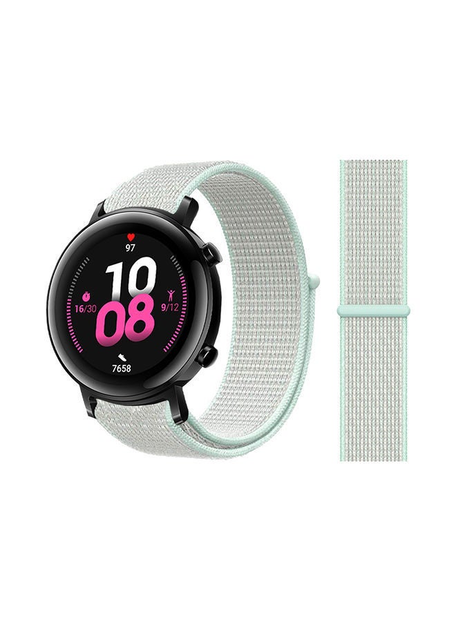 NIBEMINENT Nylon Loop Replacement Band For Huawei Watch GT 2 Teal Tint Green