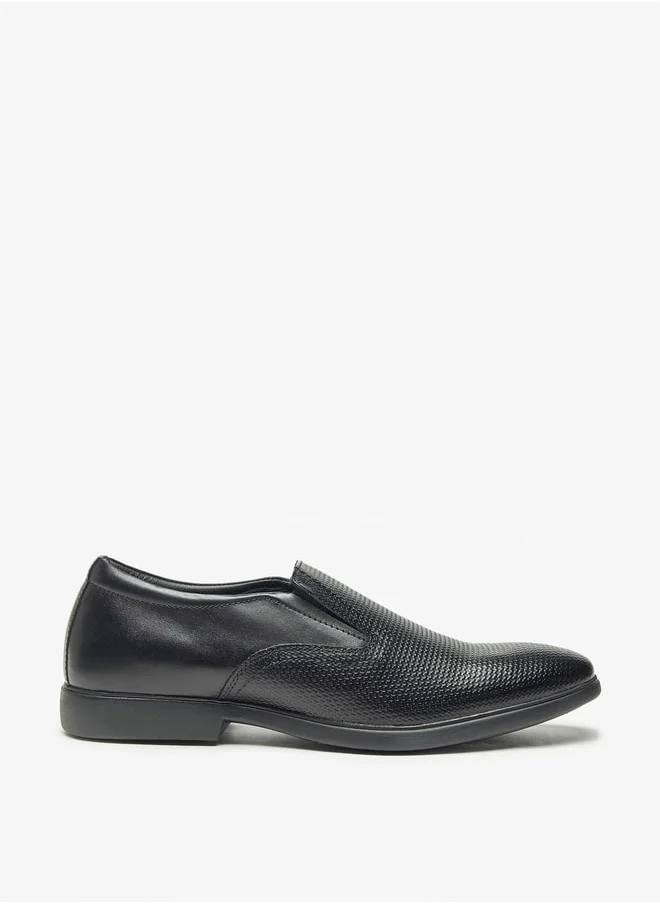 دوتشيني Men's Textured Slip-On Loafers