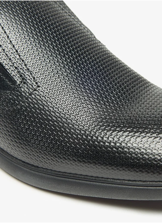 دوتشيني Men's Textured Slip-On Loafers