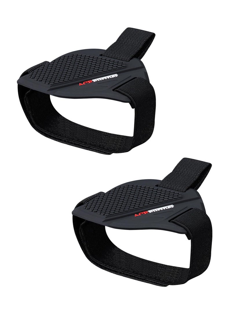 Excefore Motorbike Shift Pad Motorcycle Shoe Boot Protector Cover Protect Shoes Protective Rubber Gear Shifter Guards Lightweight Anti slip and Easy to Carry for ATV Motorcycle 2Pcs Black - Image 1