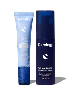 Curology Curology Gel Face Moisturizer + Hydro+ Eye Gel Set, Deep Hydrating Skin and Under Eye Cream Bundle  - Image 1