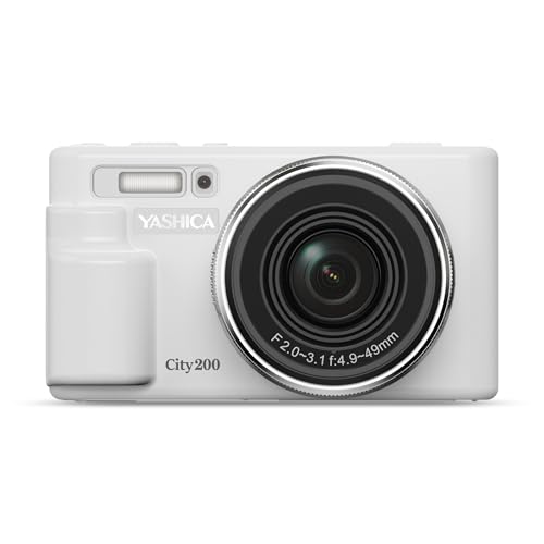 Yashica City 200 13MP 5K Ultra HD Digital Camera, White - Image 1