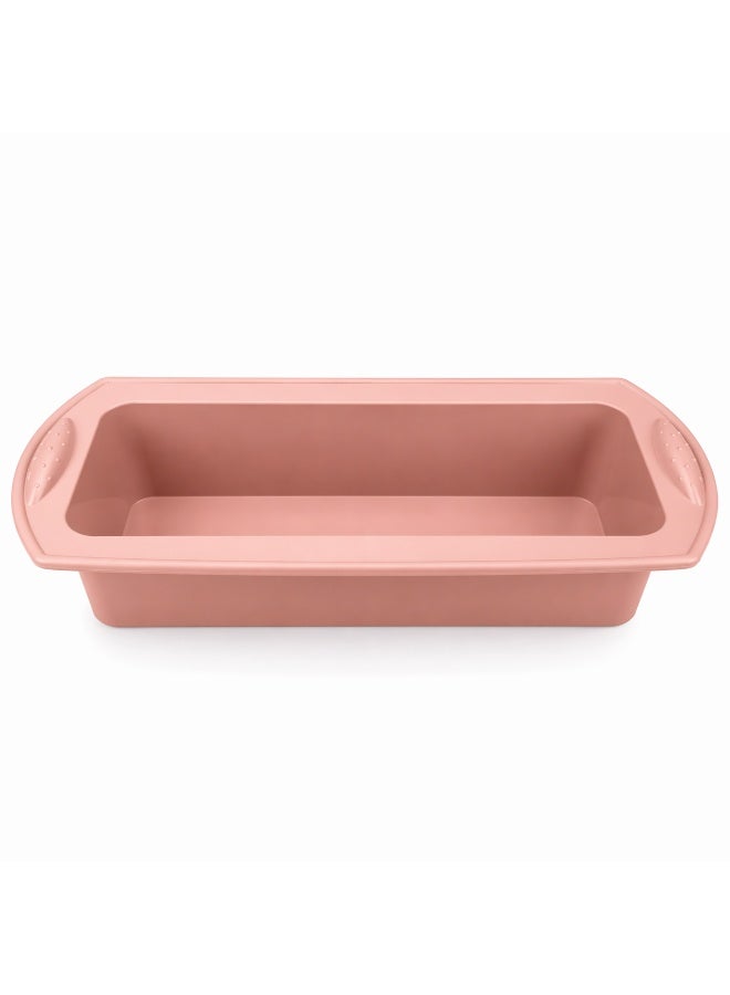 BLACKSTONE Nonstick Silicone Rectangular Bake Pan, 26 x 24 x 5 cm, Cake Mold for Cakes and Brownies, Oven Safe Bakeware, Pink, BSSP02 - Image 1