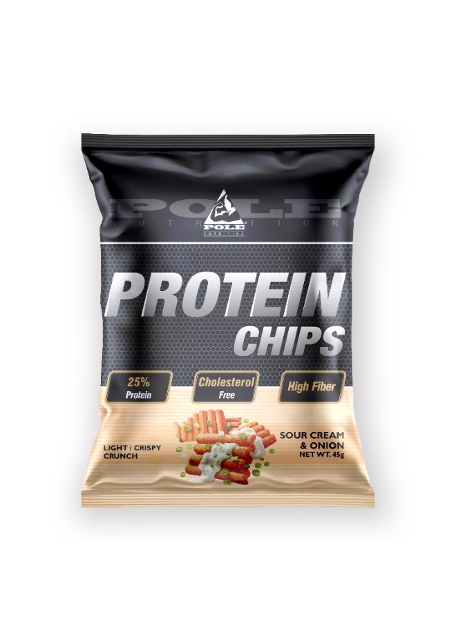 POLE NUTRITION رقائق البروتين - كريمة حامضة وبصل (عبوة من 6) - Image 2