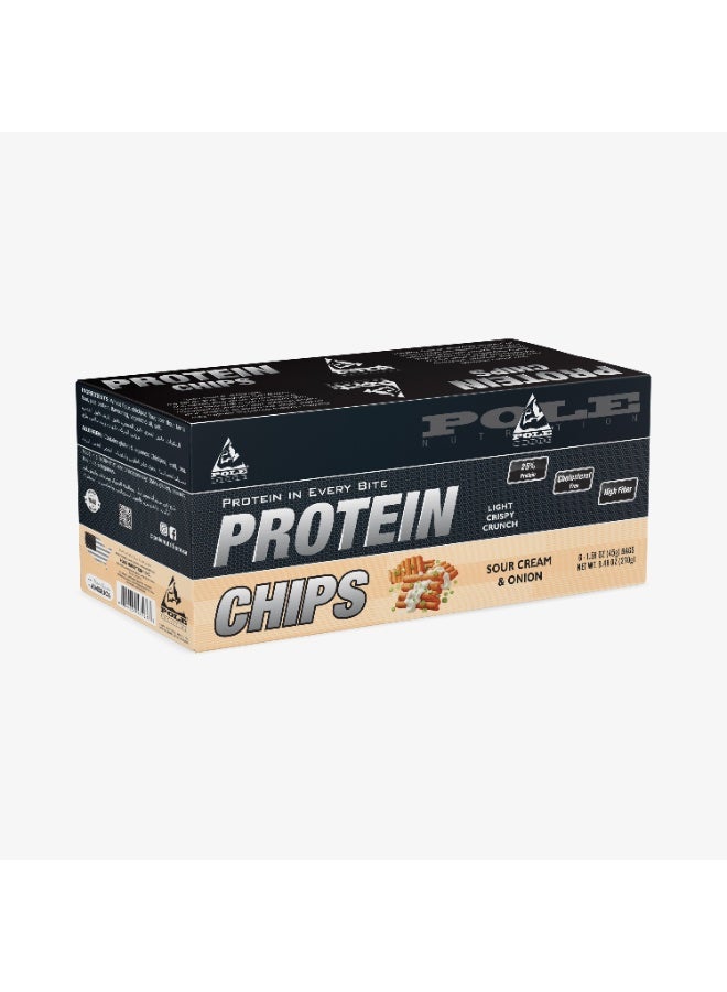 POLE NUTRITION رقائق البروتين - كريمة حامضة وبصل (عبوة من 6) - Image 4