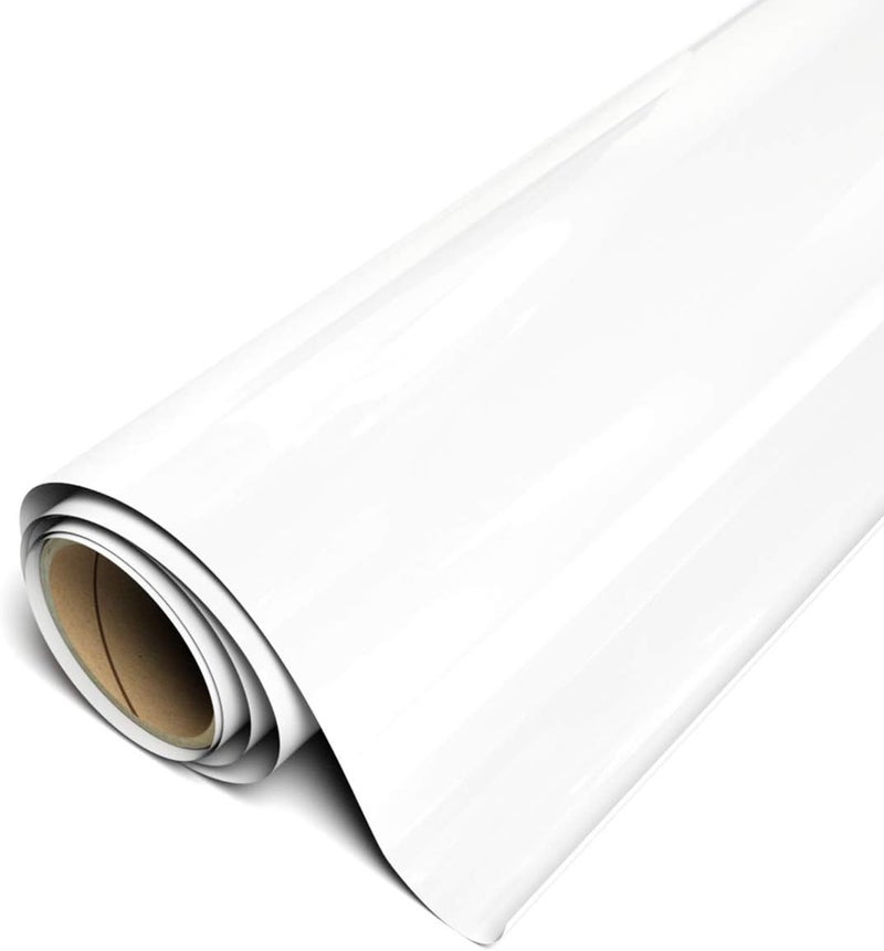 Siser EasyWeed Stretch Matte HTV 118 x 15FT Roll  White  HEX EFF0F1