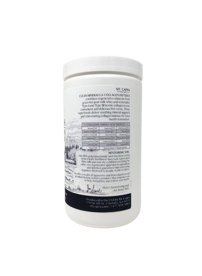 MT. CAPRA SINCE 1928 ; Hot Cocoa Clean Minerals With Collagen Peptides 675 G Delicious Whole Food Minerals From Goat Milk Whey And Grass Fed Type I And Iii Collagen Peptides 10 G Protein - Image 4