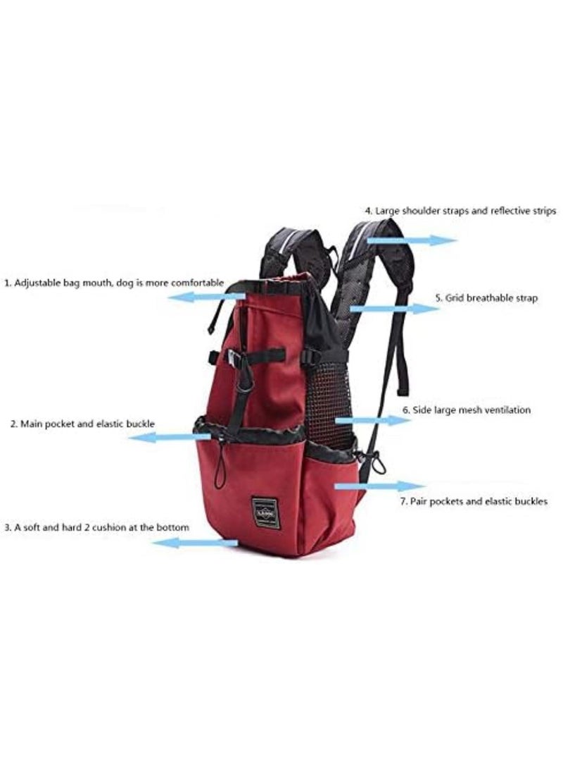 GGOOT Puppy Sling,Cat Sling Breathable Pet Dog Carrier Bag For Large Dogs Golden Retriever Bulldog Backpack Adjustable Big Dog Travel Bags Pets Products(Blue,L) - Image 4