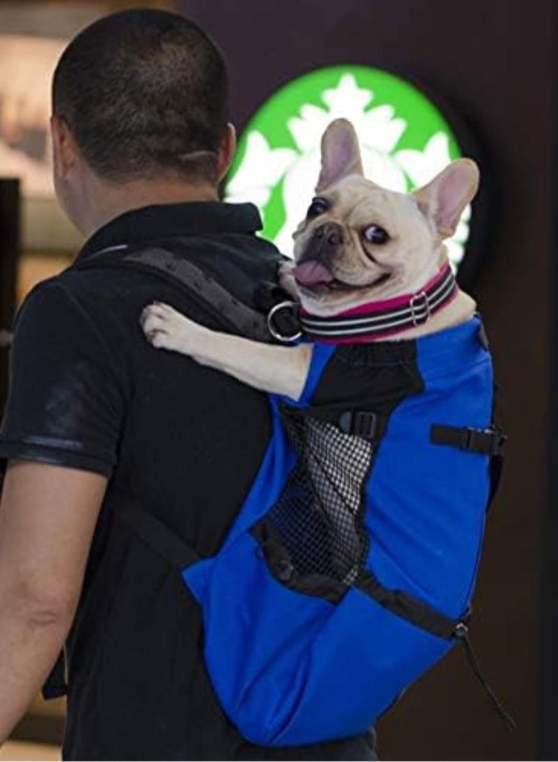 GGOOT Puppy Sling,Cat Sling Breathable Pet Dog Carrier Bag For Large Dogs Golden Retriever Bulldog Backpack Adjustable Big Dog Travel Bags Pets Products(Blue,L) - Image 3