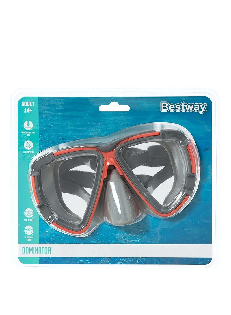 Bestway 1 Piece Hydro Swim Blackstripe Diving Mask - Assorted - Image 2