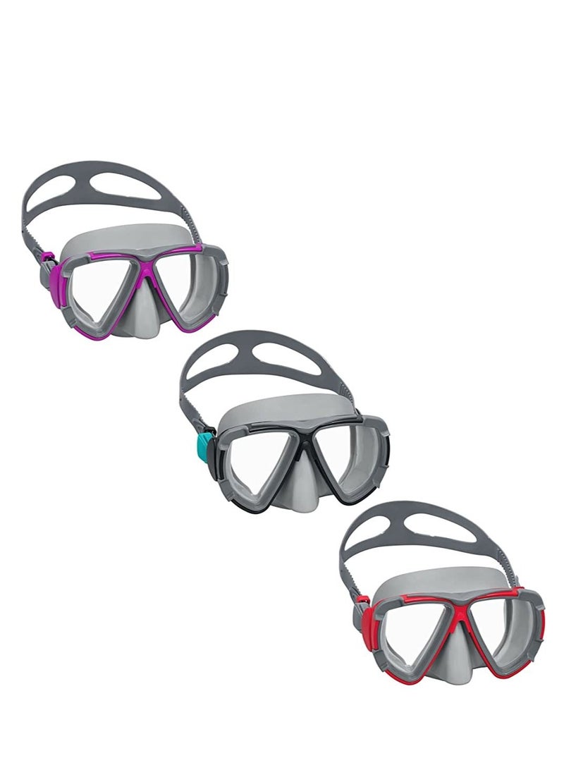 Bestway 1 Piece Hydro Swim Blackstripe Diving Mask - Assorted - Image 1