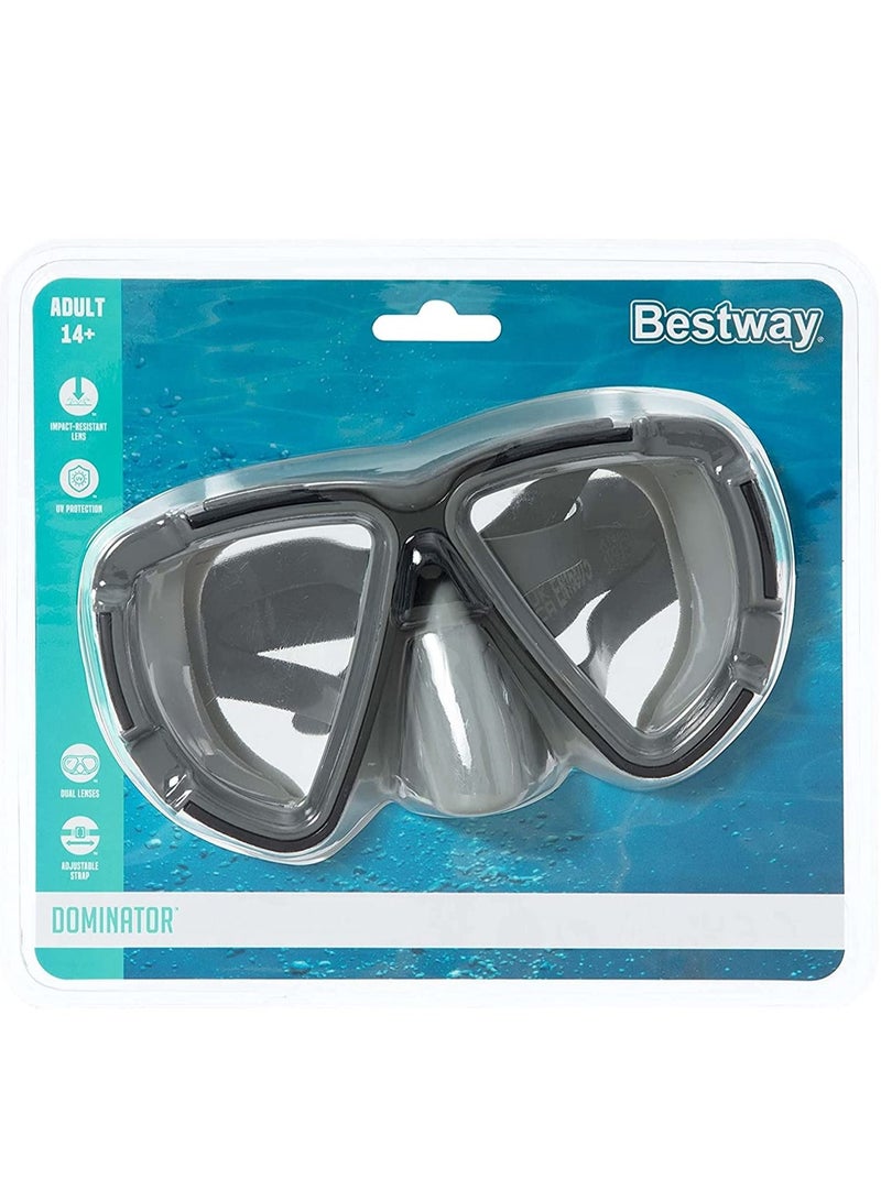 Bestway 1 Piece Hydro Swim Blackstripe Diving Mask - Assorted - Image 3