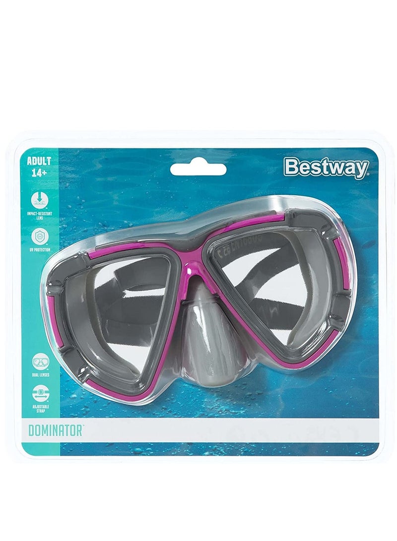 Bestway 1 Piece Hydro Swim Blackstripe Diving Mask - Assorted - Image 4