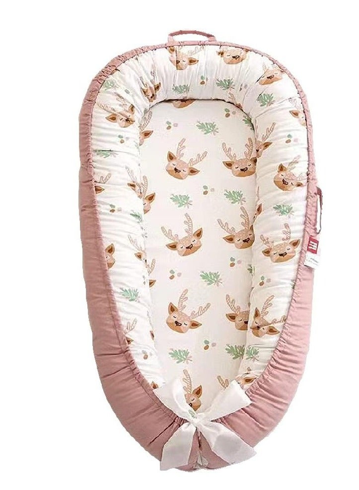 Baby Lounger Baby Nest for Sleeping Ultra Soft and Breathable Newborn Mattress for Crib Bassinet, Baby Bionic Bed for Bedroom Perfect for Traveling and Napping  - Image 1