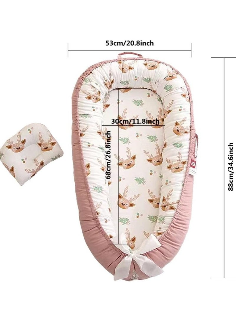 Baby Lounger Baby Nest for Sleeping Ultra Soft and Breathable Newborn Mattress for Crib Bassinet, Baby Bionic Bed for Bedroom Perfect for Traveling and Napping  - Image 5