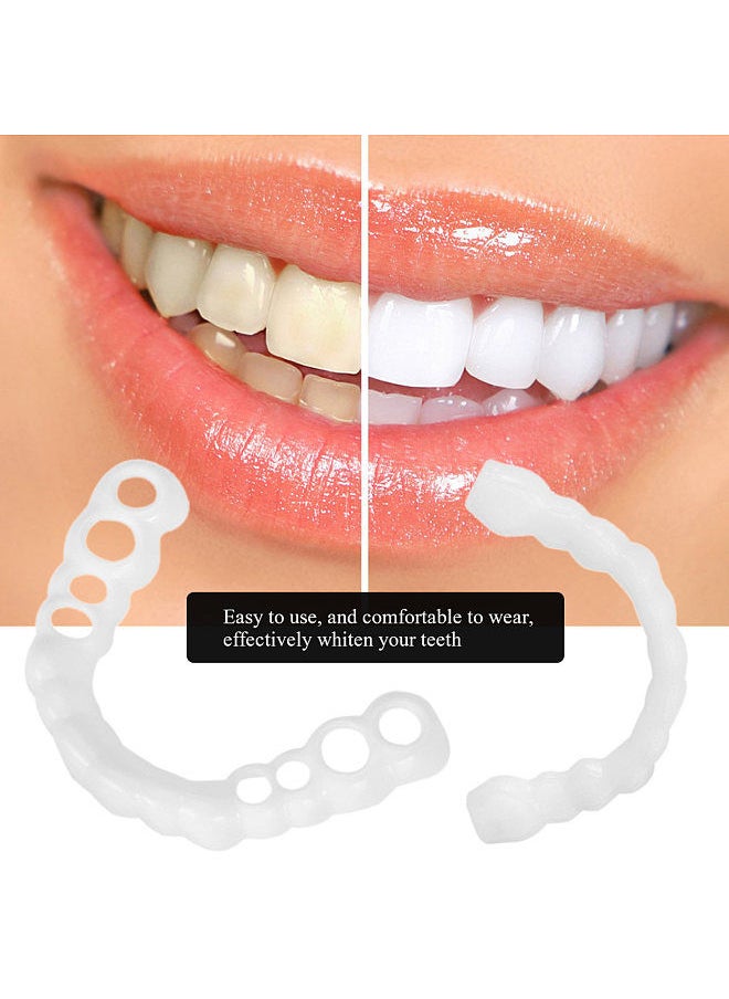 Generic - Upper and lower teeth simulation braces snap on smile second generation simulation braces silicone whitening dentures Upper Teeth OPP - Image 1