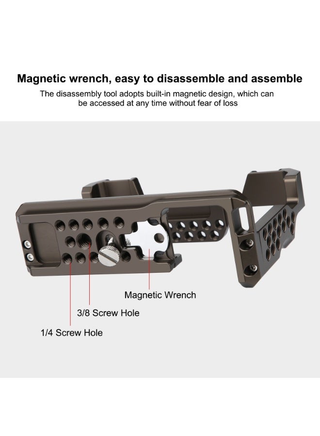 بولوز مناسبة لأنّ سوني A7M3 الجيل الثاني حماية الغلاف فقط مع الإطار لا يحتوي على مقبض أعلى والجانب مقبض - Image 4