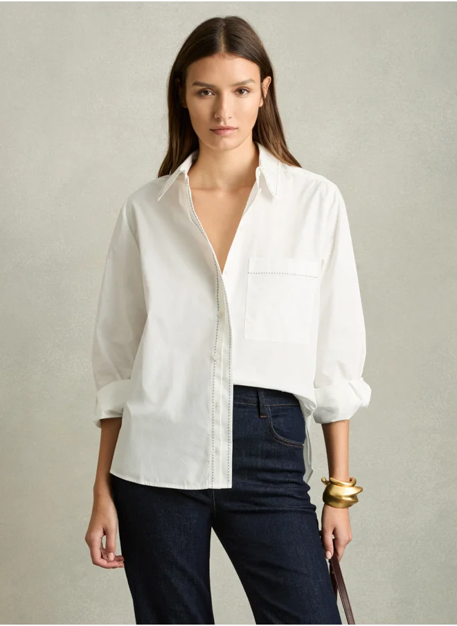 REISS Stab Stitch Shirt