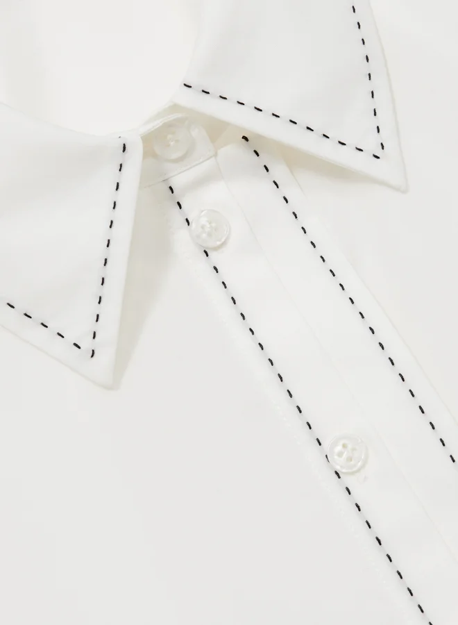 REISS Stab Stitch Shirt