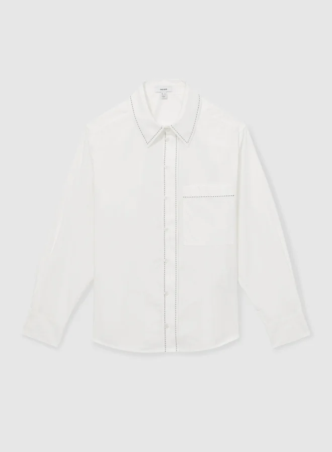 REISS Stab Stitch Shirt