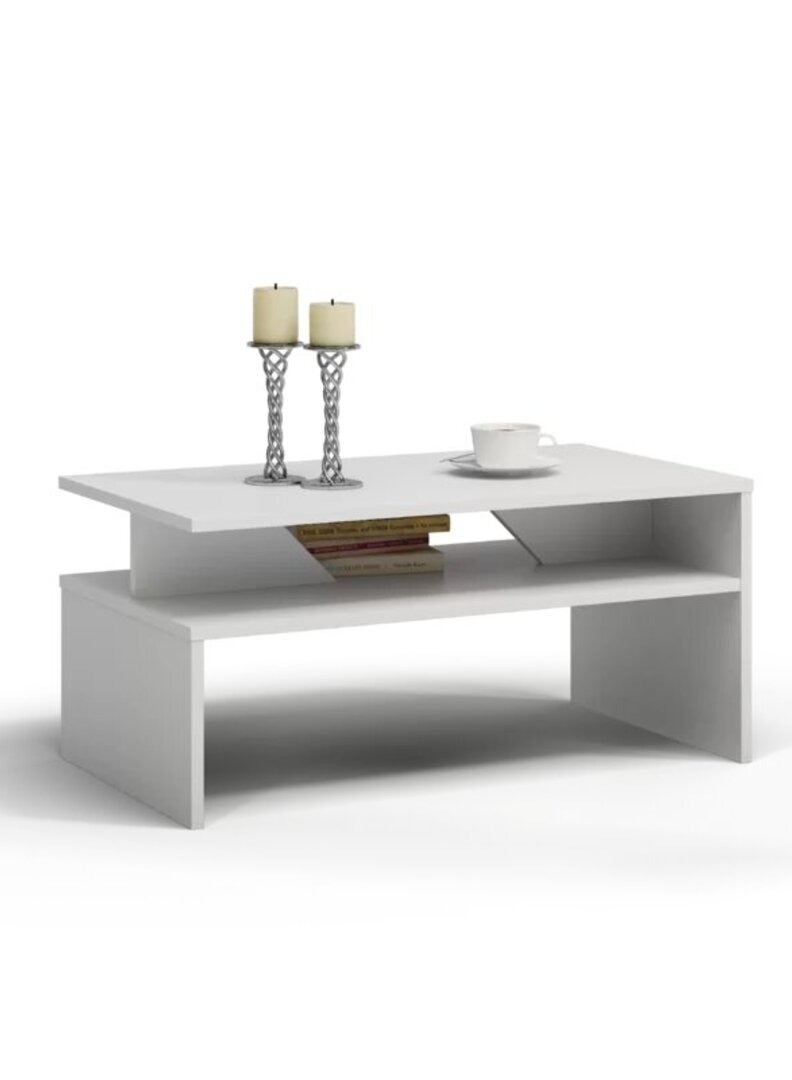 Malazhouse Coffee Table, white - MZCT024 80L x 60W x 45H – 80L x 45H x 50W - Image 2