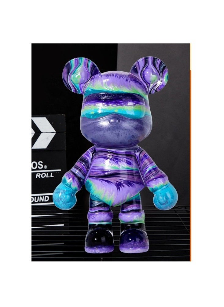 Cutie Cute DIY Painting Fluid Cool Bear Teddy Bear Painting Kit 4 Color Set 23cm  - Image 1
