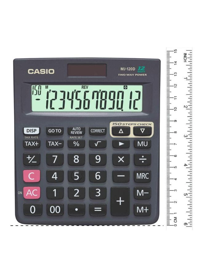 CASIO 12-Digits Basic Calculator Black - Image 3