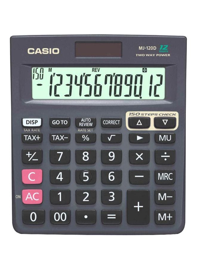 CASIO 12-Digits Basic Calculator Black - Image 1