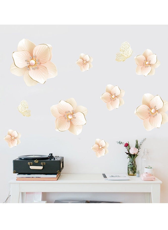 هومستر ملصق حائط 3D زهري للغرف - ورق حائط مقاوم للماء لتزيين غرف النوم والمعيشة ورأس السرير (٦٠x٩٠ سم) - Image 1