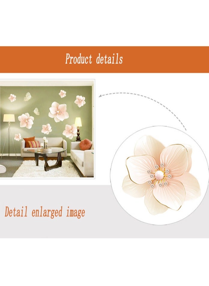 هومستر ملصق حائط 3D زهري للغرف - ورق حائط مقاوم للماء لتزيين غرف النوم والمعيشة ورأس السرير (٦٠x٩٠ سم) - Image 2