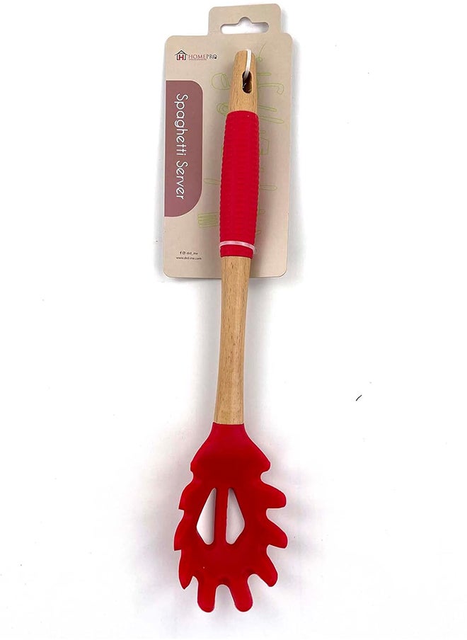 Home Pro Home Pro Spaghetti Server Silicon Head Assorted Color 32 cm  - Image 3